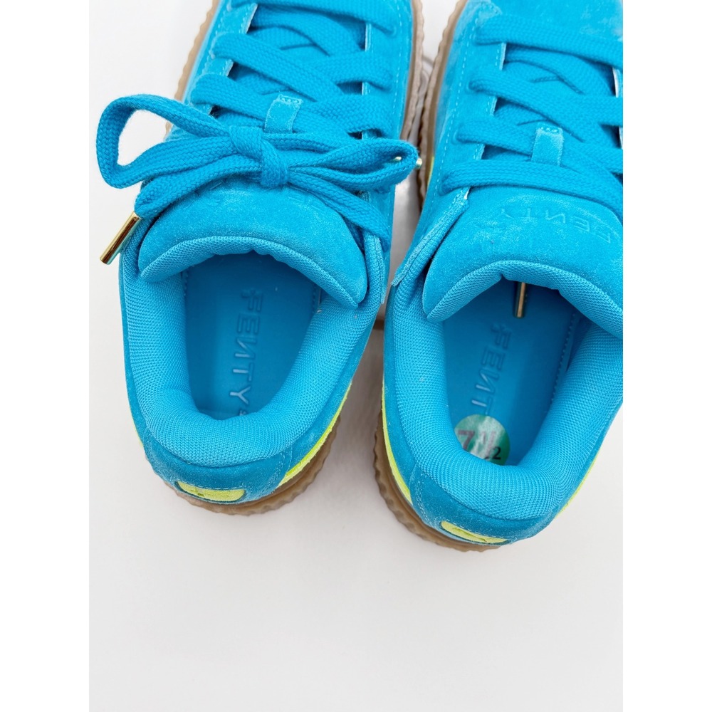 Puma Fenty X Puma Creeper Phatty Shoes Size 7.5 Womens Blue/Yellow NEW - Picture 13 of 13